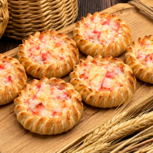 Перепечки с крабом — открытые перепечки с крабовой начинкой