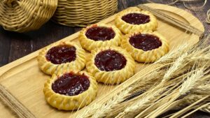Перепечки с малиной